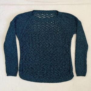 GUC Lace Knit Sweater in Teal Green Size M